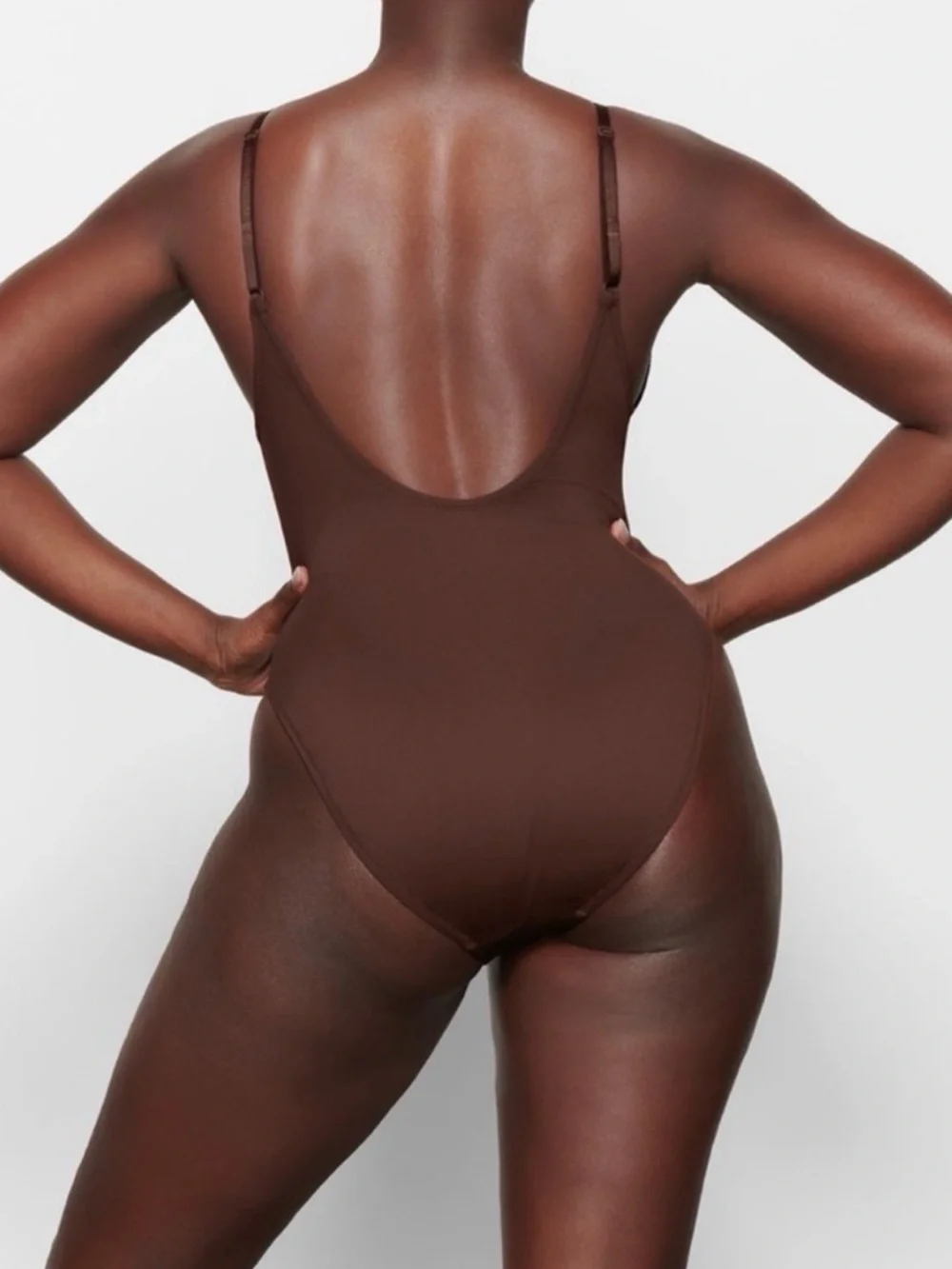 SKIMS Women's One-Piece Swimsuit in Dark Brown